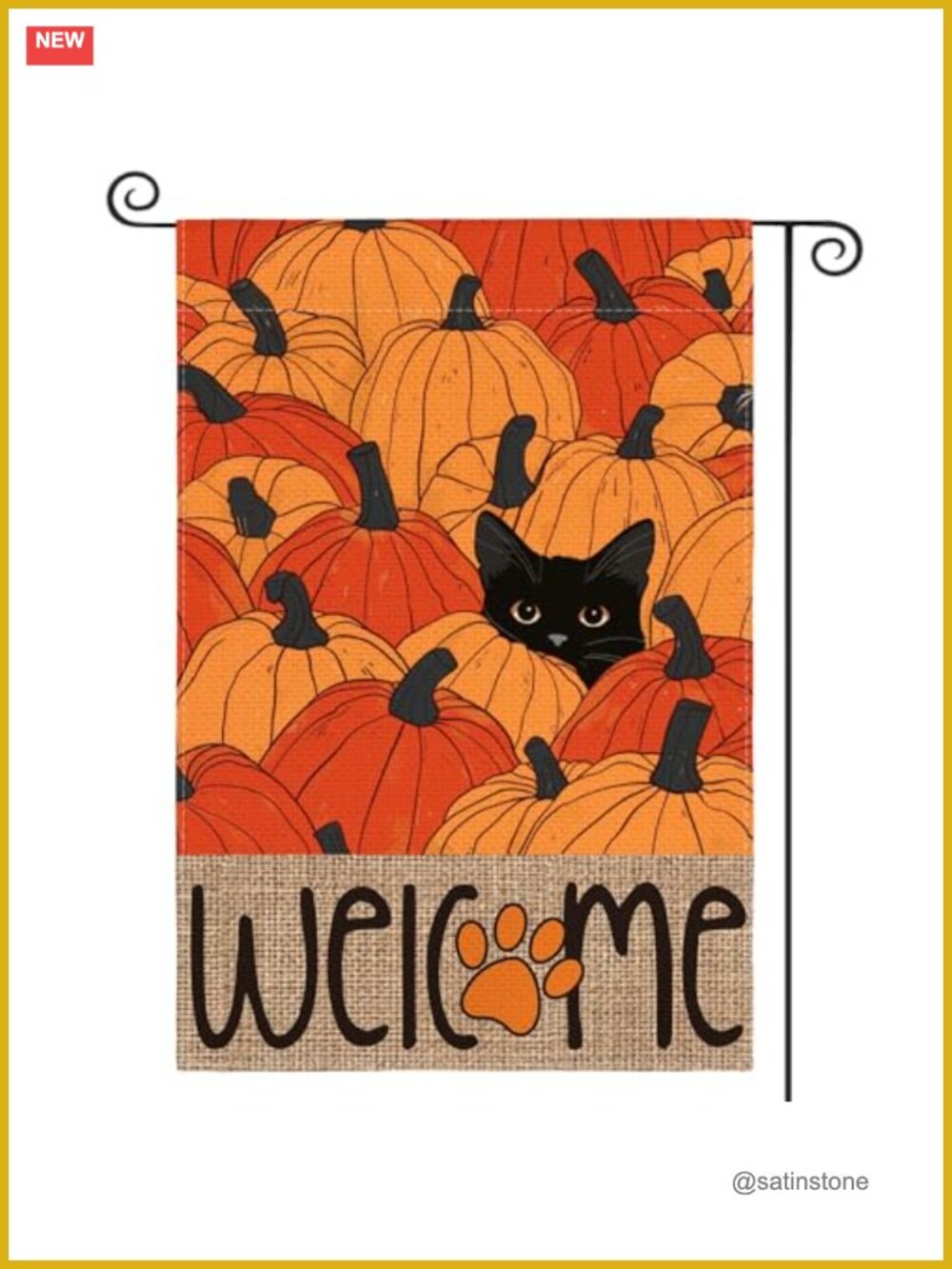 Double Sided Fall Garden Flag 12x18 Inch Spun Polyester Outdoor Yard Decor
